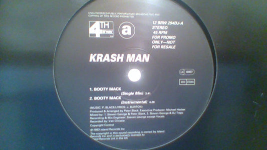 Krash Man : Booty Mack (12", Promo)