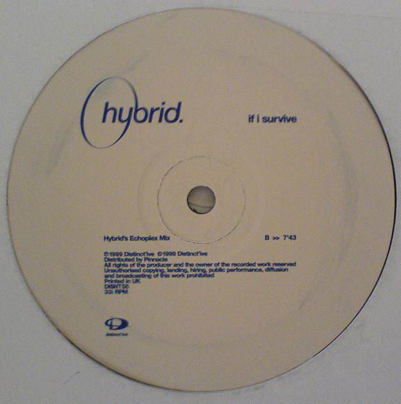 Hybrid Featuring Julee Cruise : If I Survive (12")