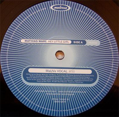 Mathias Ware Featuring Rob Taylor : Hey Little Girl (2x12", Promo)