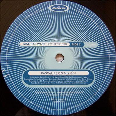 Mathias Ware Featuring Rob Taylor : Hey Little Girl (2x12", Promo)