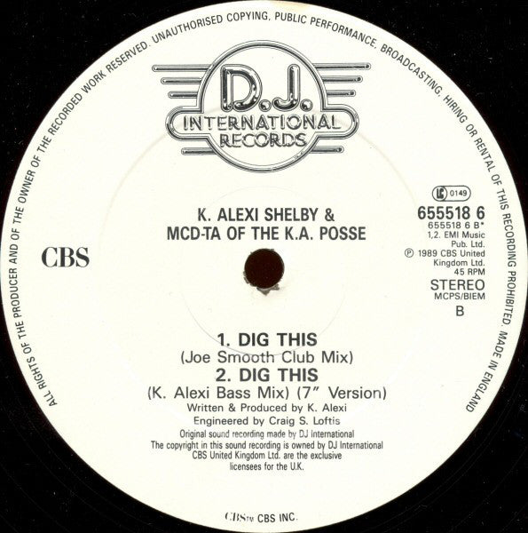 K.A. Posse : Dig This (12")