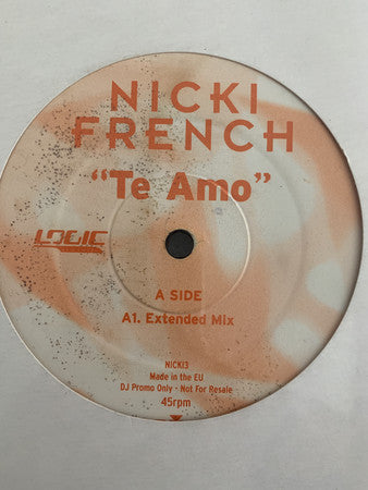 Nicki French : Te Amo (12", Promo)