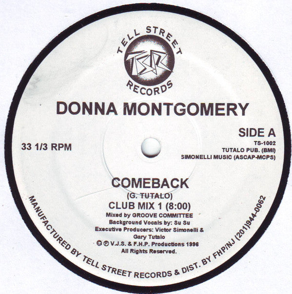 Donna Montgomery : Comeback (12")