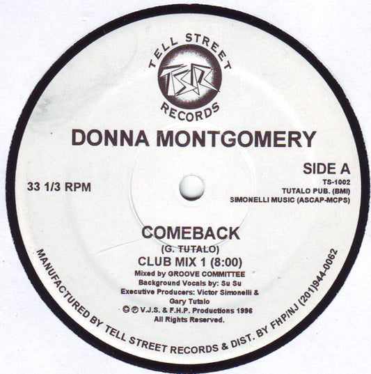 Donna Montgomery : Comeback (12")