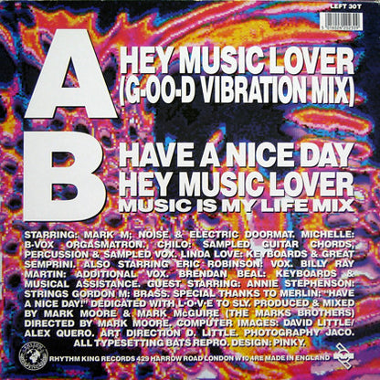 S'Express : Hey Music Lover (12", Single, 1/3)