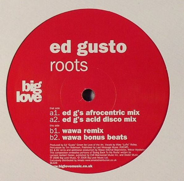 Ed Gusto* : Roots (12")