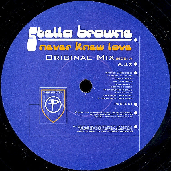 Stella Browne : Never Knew Love (12")