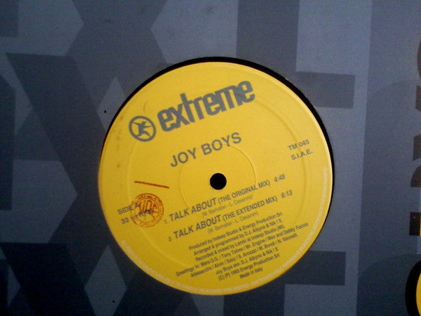 Joy Boys : Talk About (12")