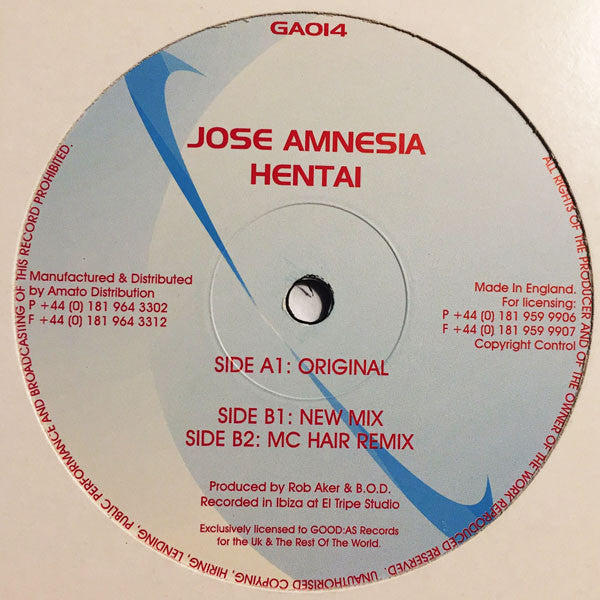Jose Amnesia : Hentai (12")