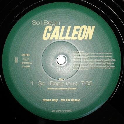 Galleon : So I Begin (12", Promo)