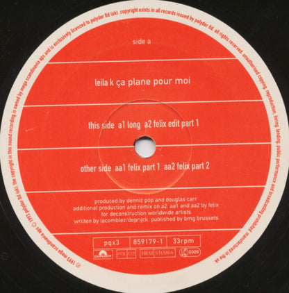Leila K : Ça Plane Pour Moi (12")