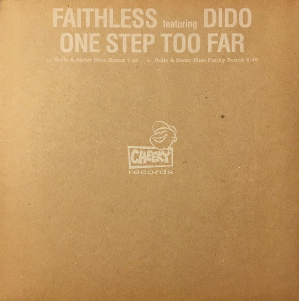 Faithless Featuring Dido : One Step Too Far (12", Promo)