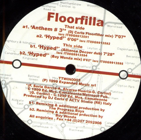 Floorfilla : Anthem #3 / Hyped (12")