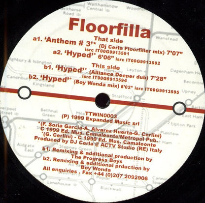 Floorfilla : Anthem #3 / Hyped (12")