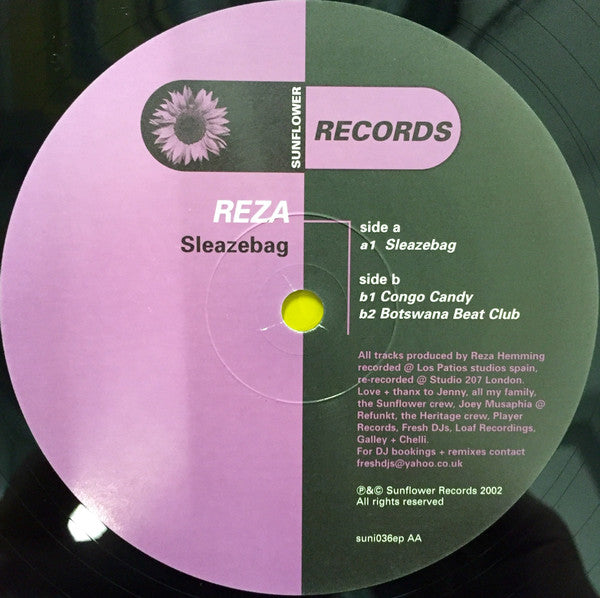 Reza (2) : Sleazebag (12")