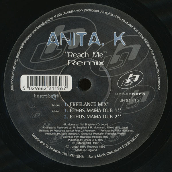 Anita K : Reach Me (Remix) (12")