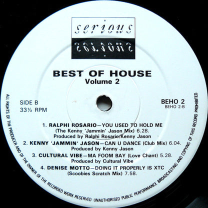 Various : Best Of House Volume 2 (LP, Comp)