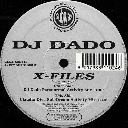 DJ Dado : X-Files (12")