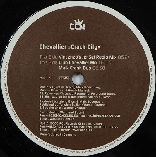 Chevallier : Crack City (12")