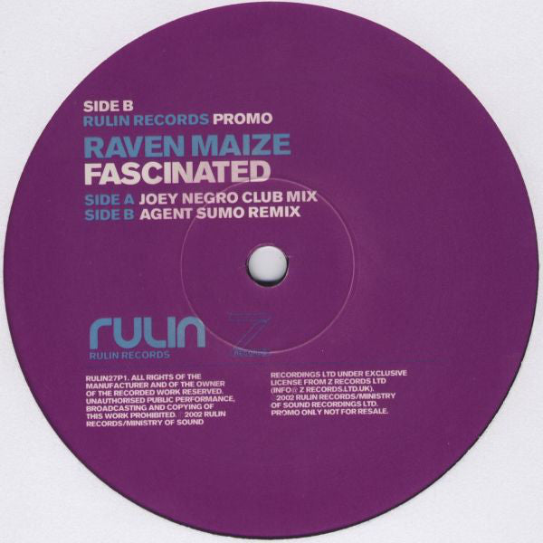 Raven Maize : Fascinated (12", Promo)