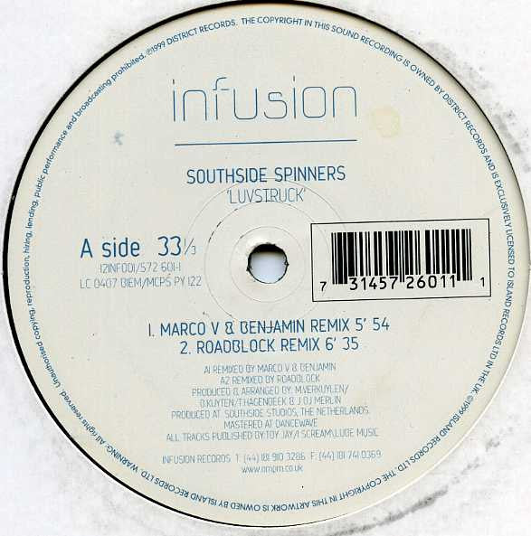 Southside Spinners : Luvstruck (12")