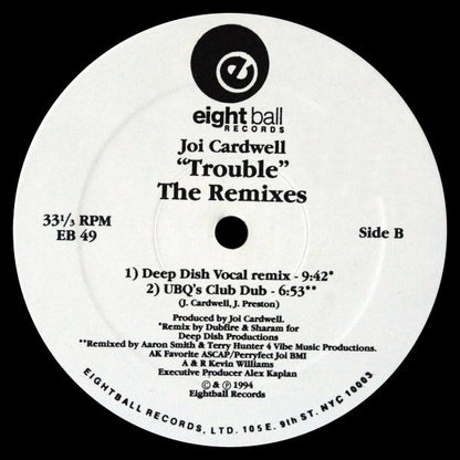 Joi Cardwell : Trouble (The Remixes) (12")