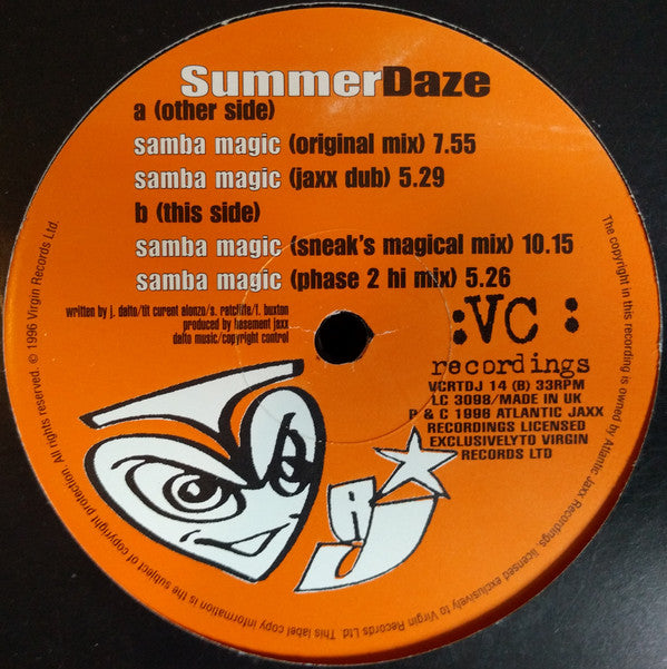 Summer Daze : Samba Magic (12", Promo)