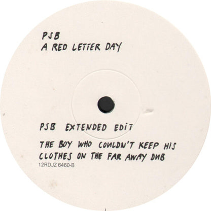 PSB* : A Red Letter Day (12", Promo)