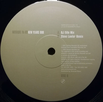 Musique (2) Vs U2 : New Years Dub (12")