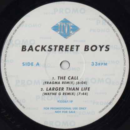 Backstreet Boys : The Call (Fragma Remix) (12", Promo)