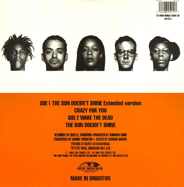 Beats International : The Sun Doesn't Shine (12", Single)