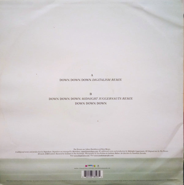 The Presets (2) : Down Down Down (12")