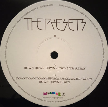 The Presets (2) : Down Down Down (12")