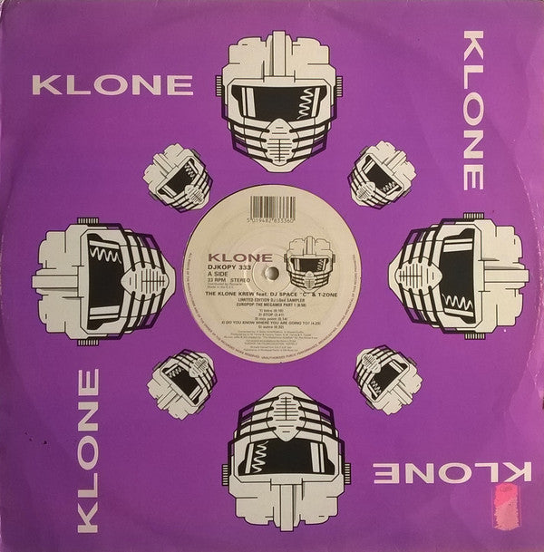 The Klone Krew : Limited Edition DJ I.Qed Sampler. Europop - The Megamix Part 1 & 2 (12", Ltd, Mixed, Smplr)