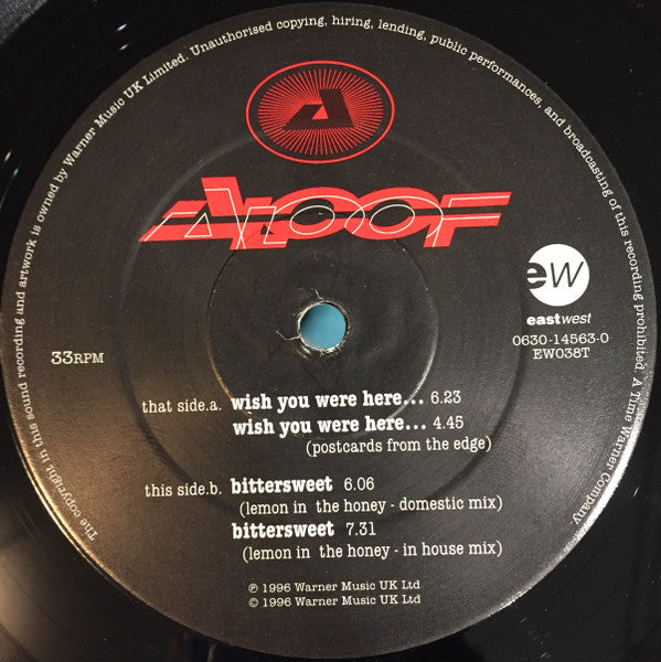 The Aloof : Wish You Were Here... (12", Single)