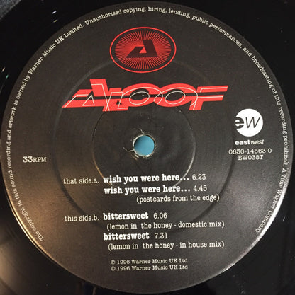 The Aloof : Wish You Were Here... (12", Single)