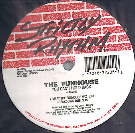 The Funhouse : You Can't Hold Back (12")