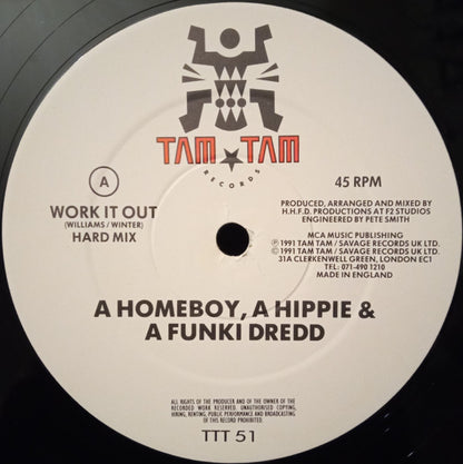 A Homeboy, A Hippie & A Funki Dredd : Work It Out (12")
