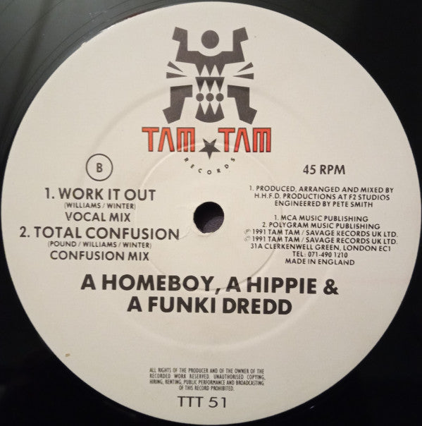 A Homeboy, A Hippie & A Funki Dredd : Work It Out (12")