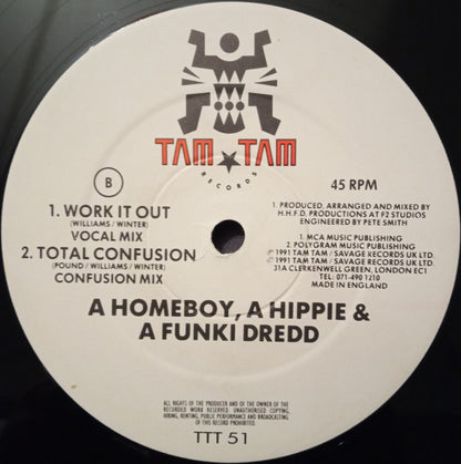 A Homeboy, A Hippie & A Funki Dredd : Work It Out (12")