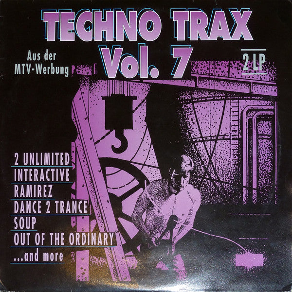 Various : Techno Trax Vol. 7 (2xLP, Comp)