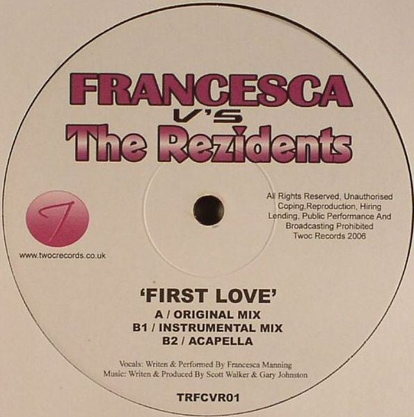 Francesca (3) V's The Rezidents : First Love (12")