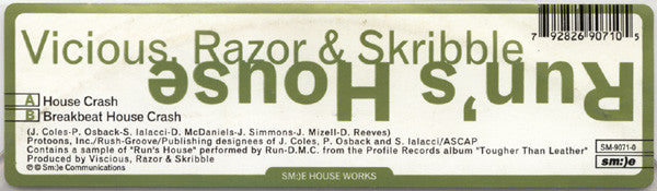 Vicious, Razor & Skribble : Run's House (10", Tra)