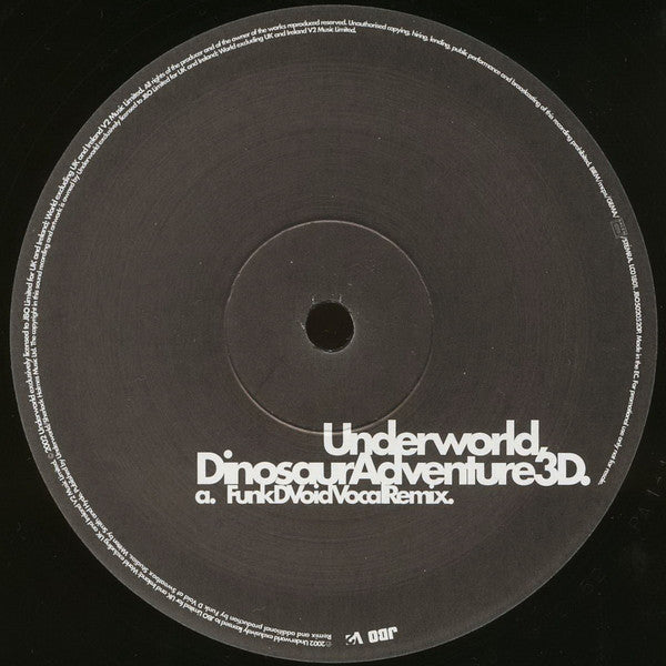 Underworld : Dinosaur Adventure 3D (12", Single, Promo)