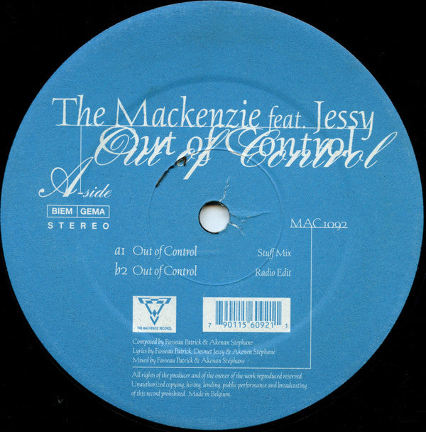 The Mackenzie Feat. Jessy : Out Of Control (12")