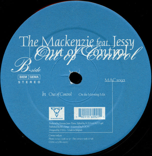 The Mackenzie Feat. Jessy : Out Of Control (12")