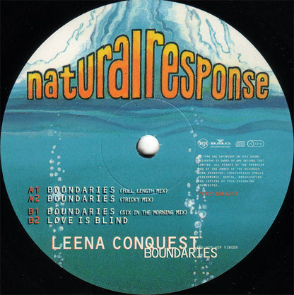 Leena Conquest And Hip Hop Finger : Boundaries (12", Single)