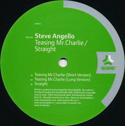 Steve Angello : Teasing Mr. Charlie / Straight (12")