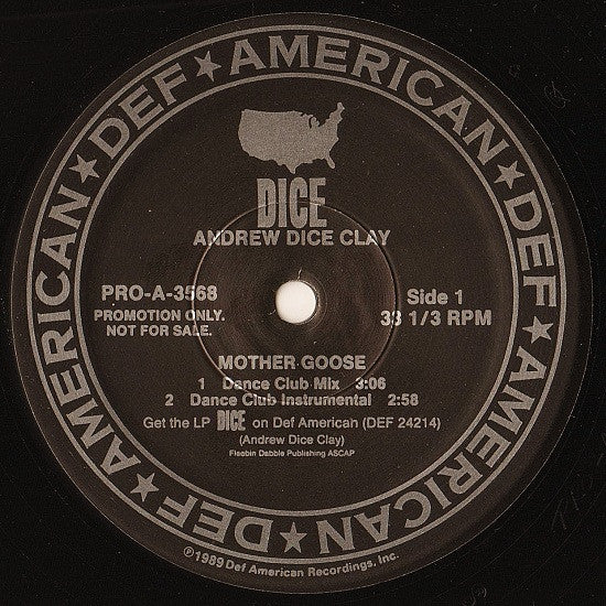 Andrew "Dice" Clay : Mother Goose (12", Promo)