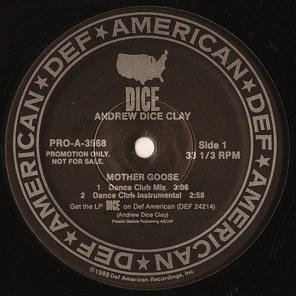 Andrew "Dice" Clay : Mother Goose (12", Promo)